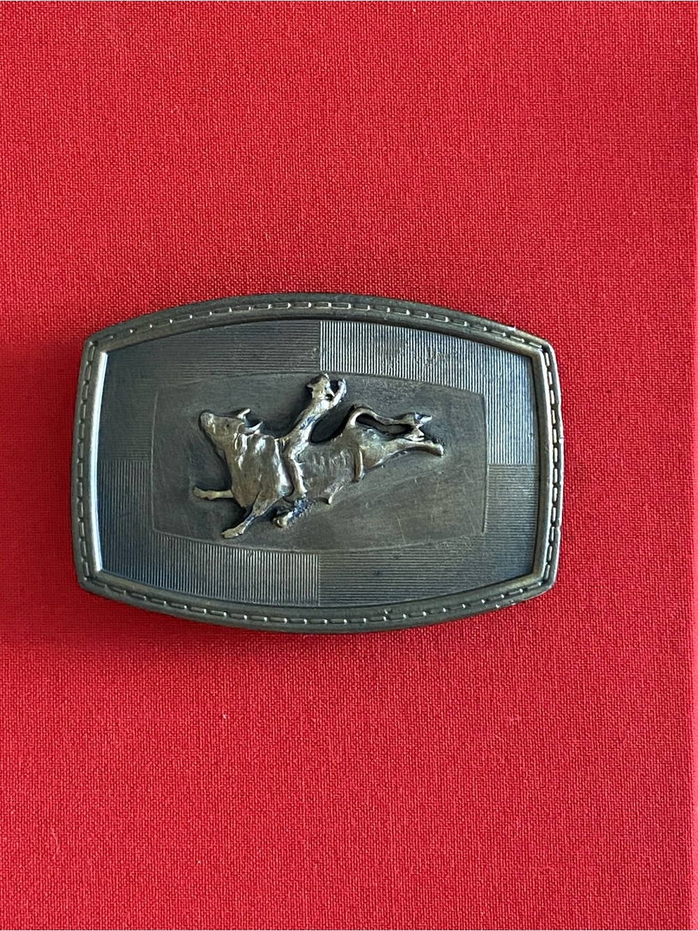 Vintage Western Cowboy Rodeo Steer
Breaking Belt Buckle